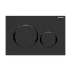 Sigma20 - Matte Black Flush Plate for Sigma Concealed Cistern