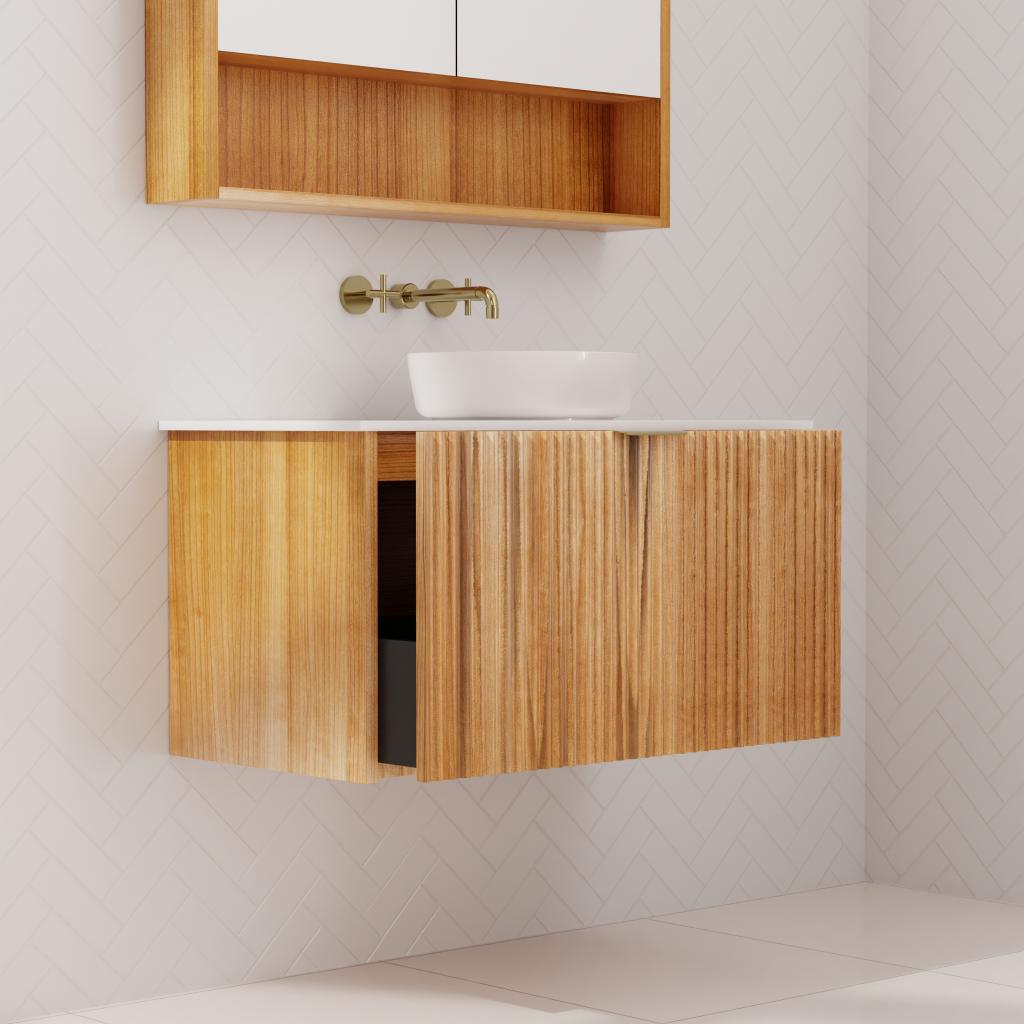 Sophia - 900mm Messmate Wall Hung Vanity