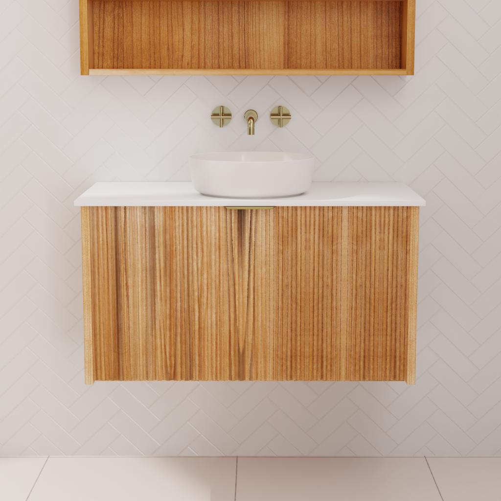 Sophia - 900mm Messmate Wall Hung Vanity