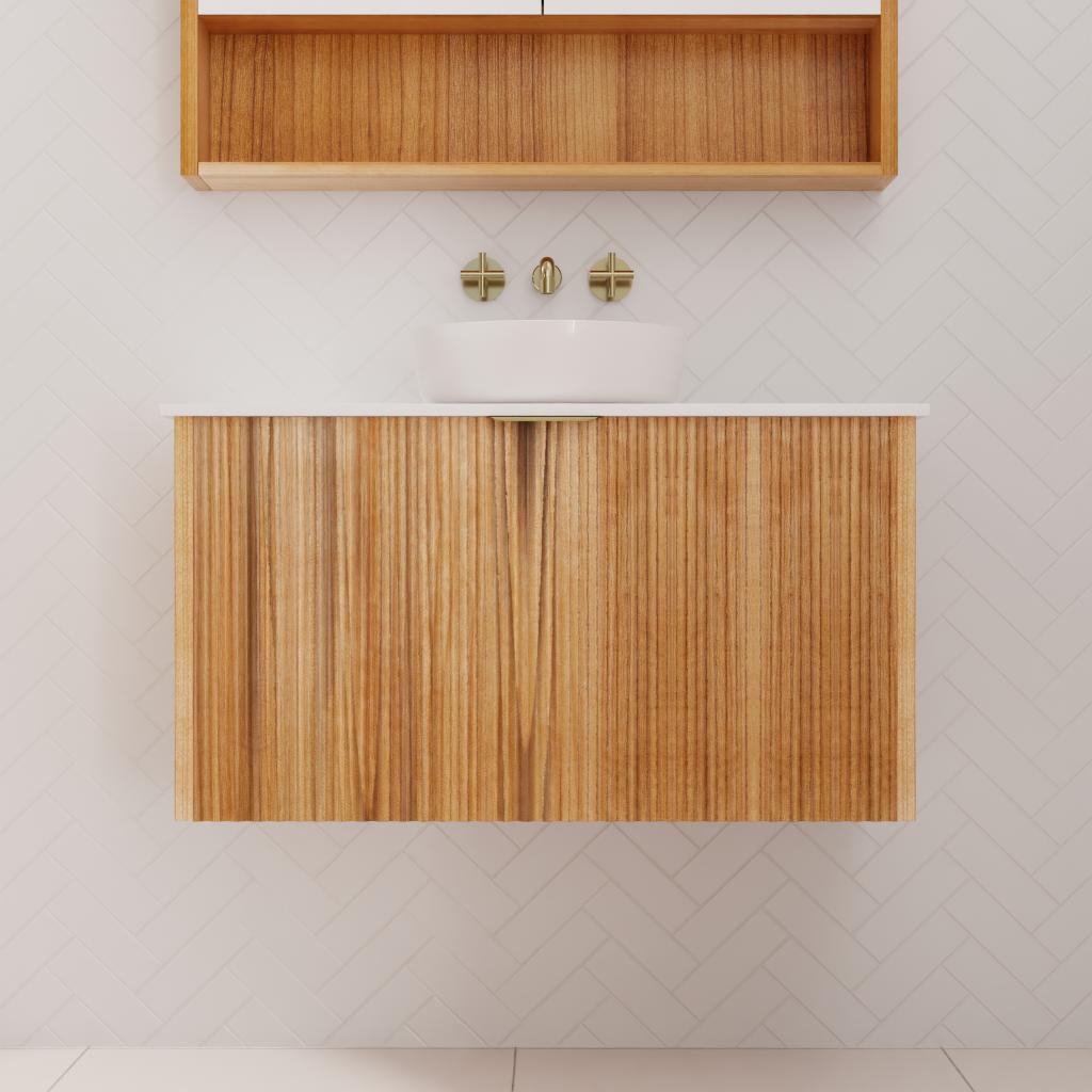 Sophia - 900mm Messmate Wall Hung Vanity