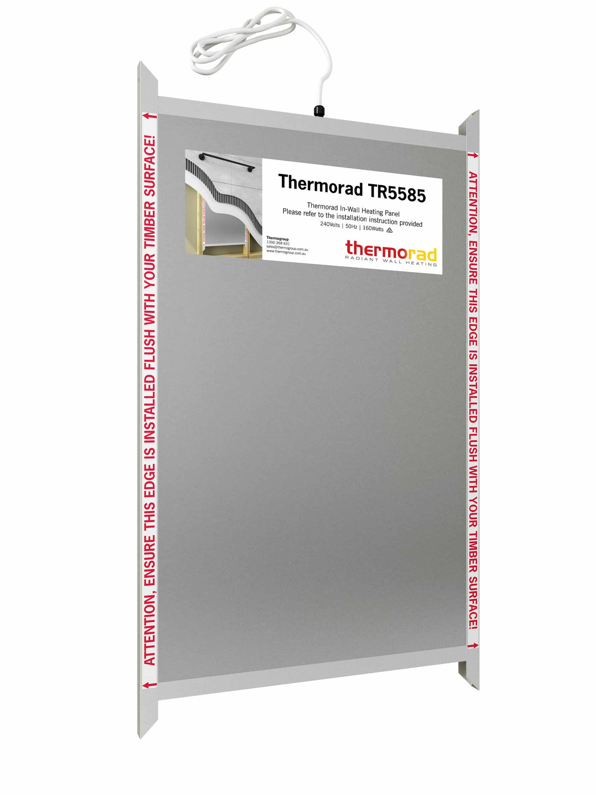 Thermorad - Heated Wall Panel - 550x850mm 160W