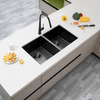 Kitchen Sink - Gunmetal Stainless Steel Double Bowl Sink
820x457x230mm