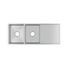 Kitchen Sink - Stainless Steel Double Bowl Kitchen Sink with Draining Board
1160x460x230mm
