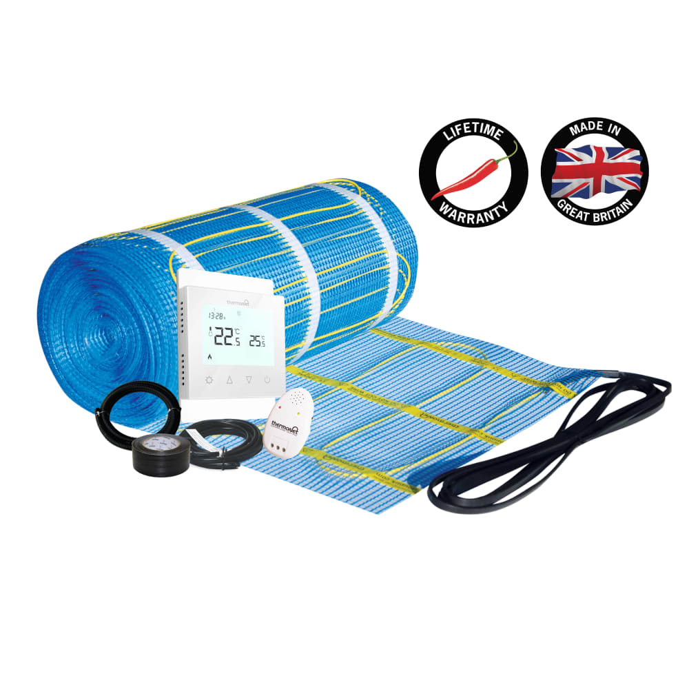 Thermonet - Self Adhesive Floor Heating Kit Including 5220A Thermostat 6.5m²