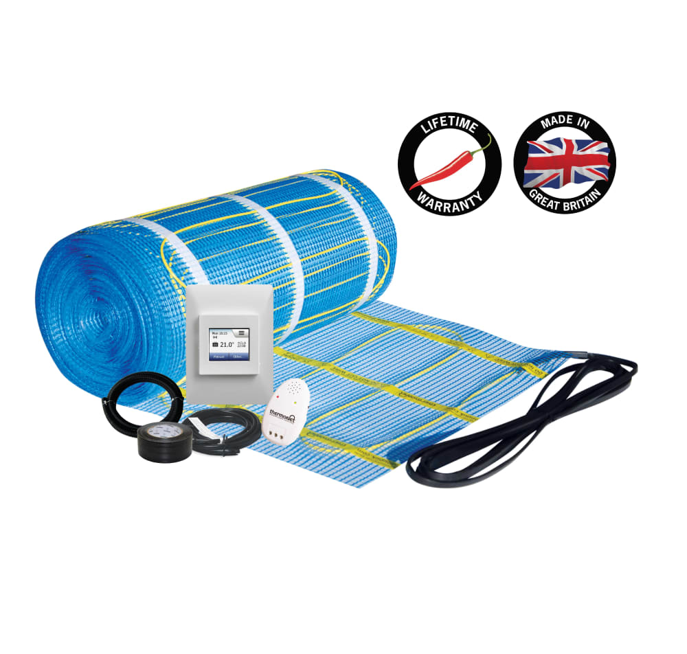 Thermonet - Self Adhesive Floor Heating Kit Including 5235W Wi-Fi Thermostat 1.0m²