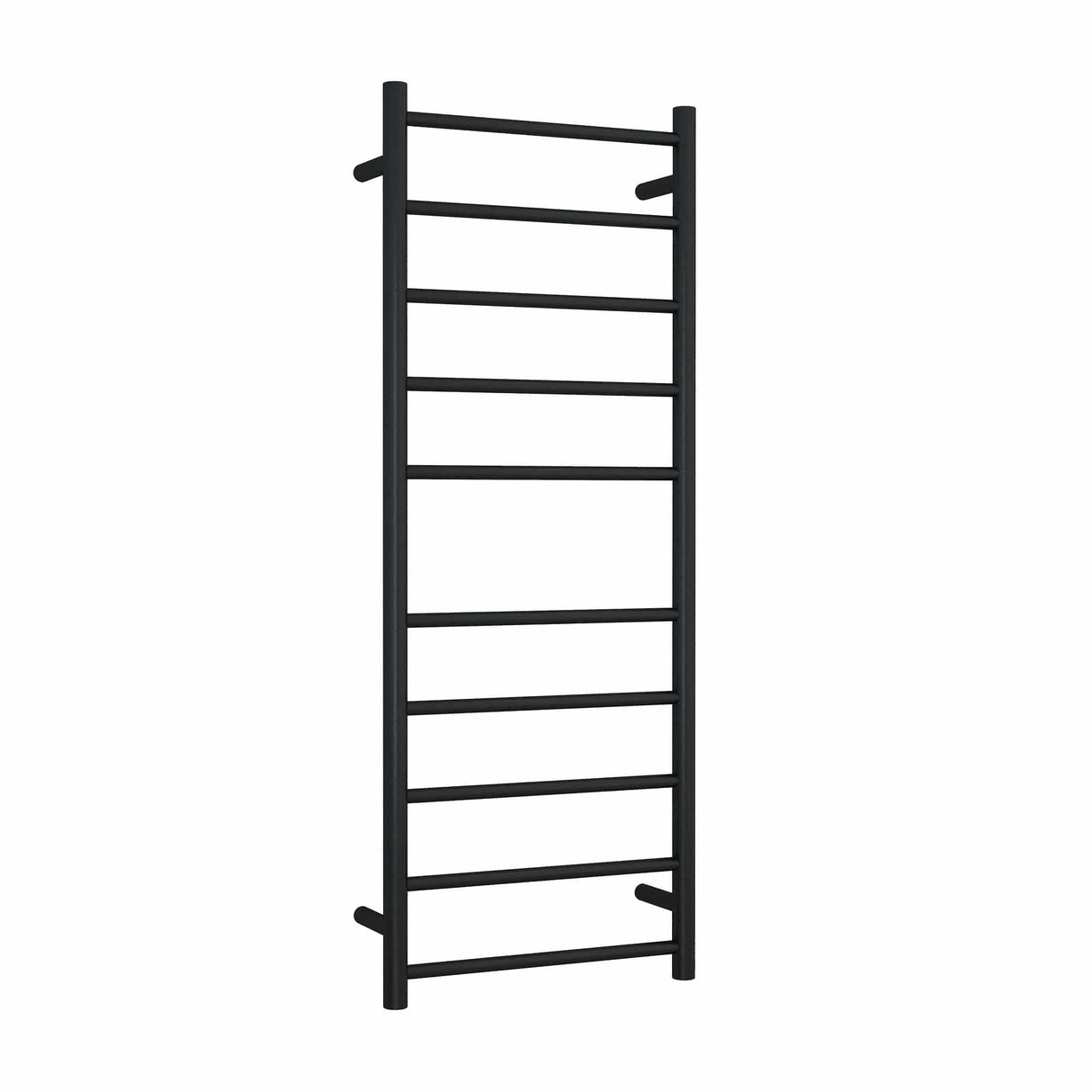 Thermorail - Straight/Round 450x1200x122mm 110Watts 10 Bars - Matt Black