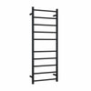 Thermorail - Straight/Round 450x1200x122mm 110Watts 10 Bars - Matt Black