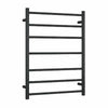 Thermorail - Straight/Round 12Volt 600x800x122mm 100Watts 7 Bars - Matt Black