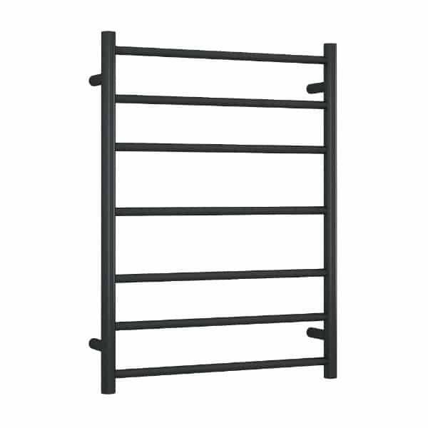 Thermorail - Straight/Round 600x800x122mm 100Watts 7 Bars - Matt Black
