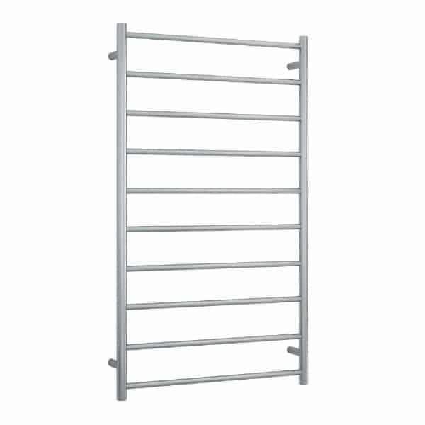 Thermorail - Straight/Round 700x1200x122mm 128Watts 10 Bars - Brushed