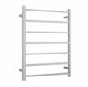 Thermorail - Straight/Square 600x800x120mm 83Watts 7 Bars - Brushed