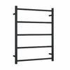Thermorail - Non-Heated Straight/Round Ladder 630x800x122mm 5 Bars - Matt Black