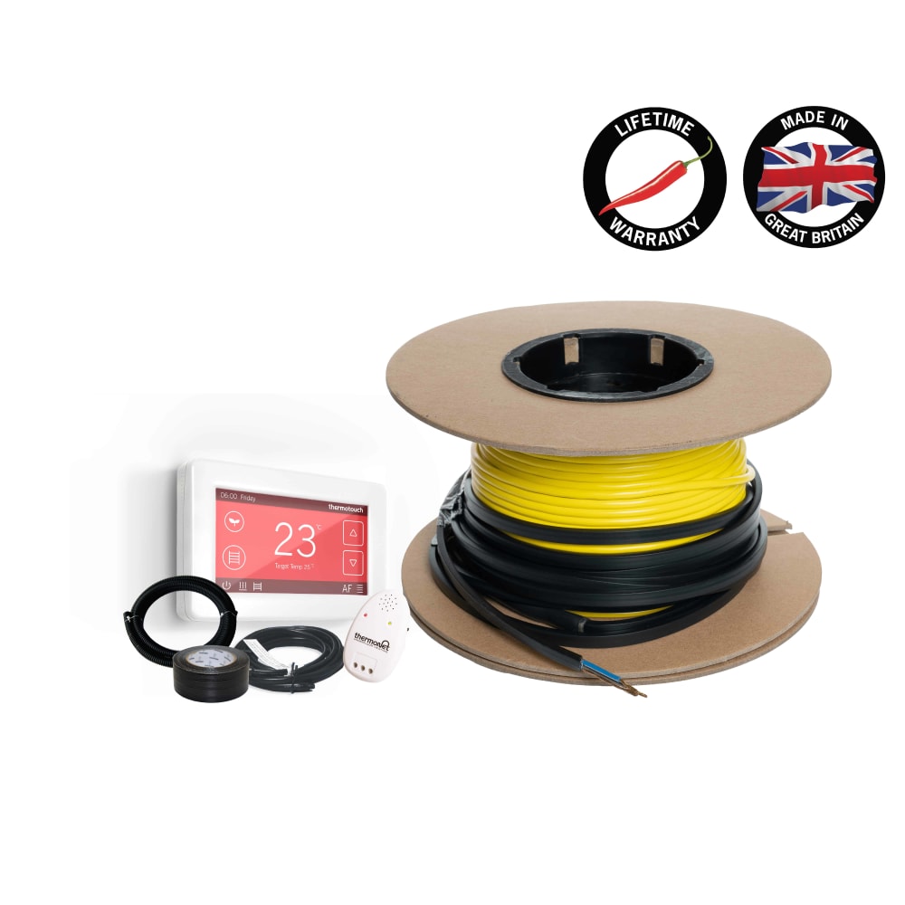 Thermoscreed - Floor Heating Kit Including 5245 Dual Thermostat 6.9-7.6m²