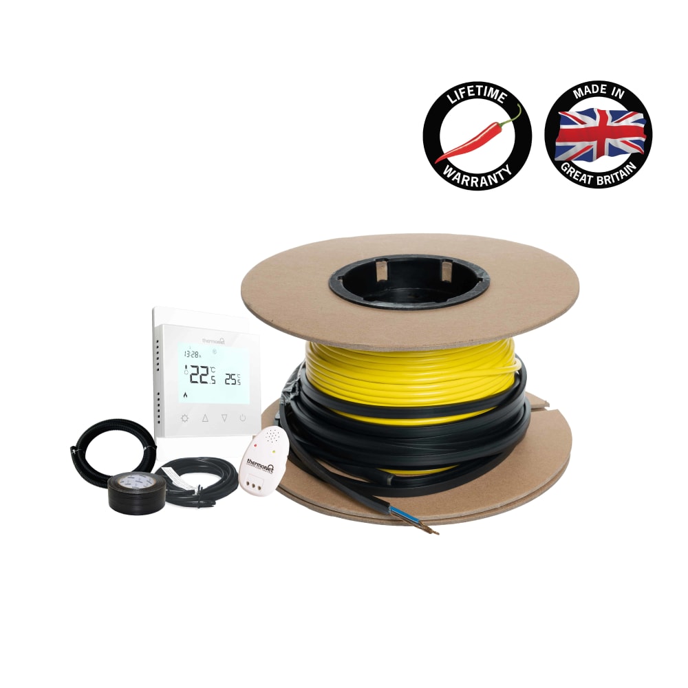 Thermowire - Undertile Heating Cable Kit Including 5220A Thermostat 3.5-4.4m²