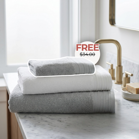 Mother's Day Bemboka Bath Sheet Bundle - 2 x Bemboka Bath Sheets & get a Hand Towel for free!