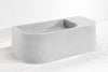 Flyta Concrete Left Basin - 670x320x220mm Cloud