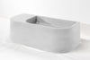 Flyta Concrete Right Basin - 670x320x220mm Cloud