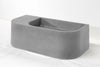 Flyta - Right Basin - Concrete Basin/ Umber