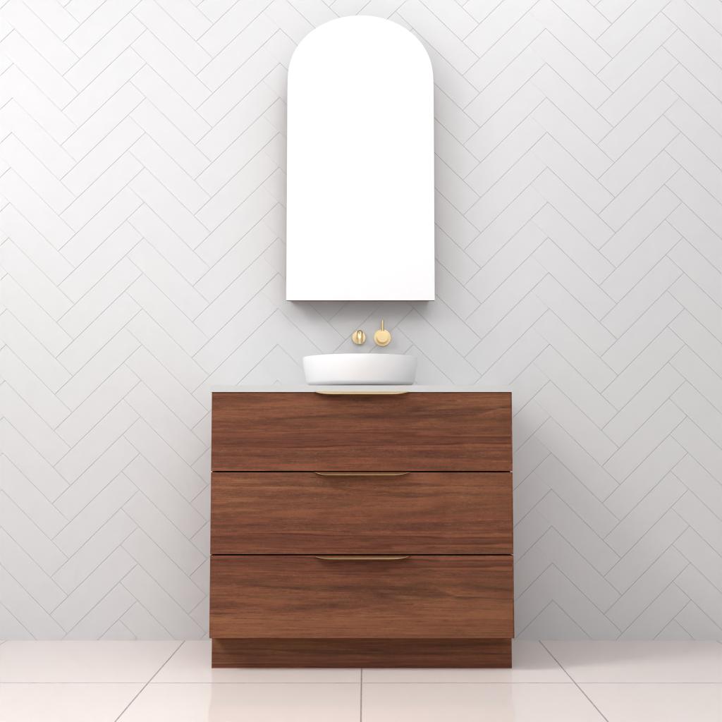 Celeste Trio - 900mm Tasmanian Blackwood Freestanding Vanity