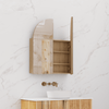 Arka - 800mm Prime Oak Woodmatt Shaving Cabinet