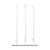 Thermorail - Heated Towel Rail Straight/Round Matt White