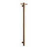Thermorail - Straight/Round 12Volt Vertical Bar 900x142x100mm 22Watts With Optional Hook - Brushed Bronze