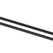 Mica Heritage Double Towel Rail in matte black with round wall mounts.