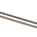 Mica Heritage Double Towel Rail in Dusk Bronze with round wall mounts.
