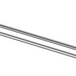 Mica Heritage Double Towel Rail in polished chrome with round wall mounts.