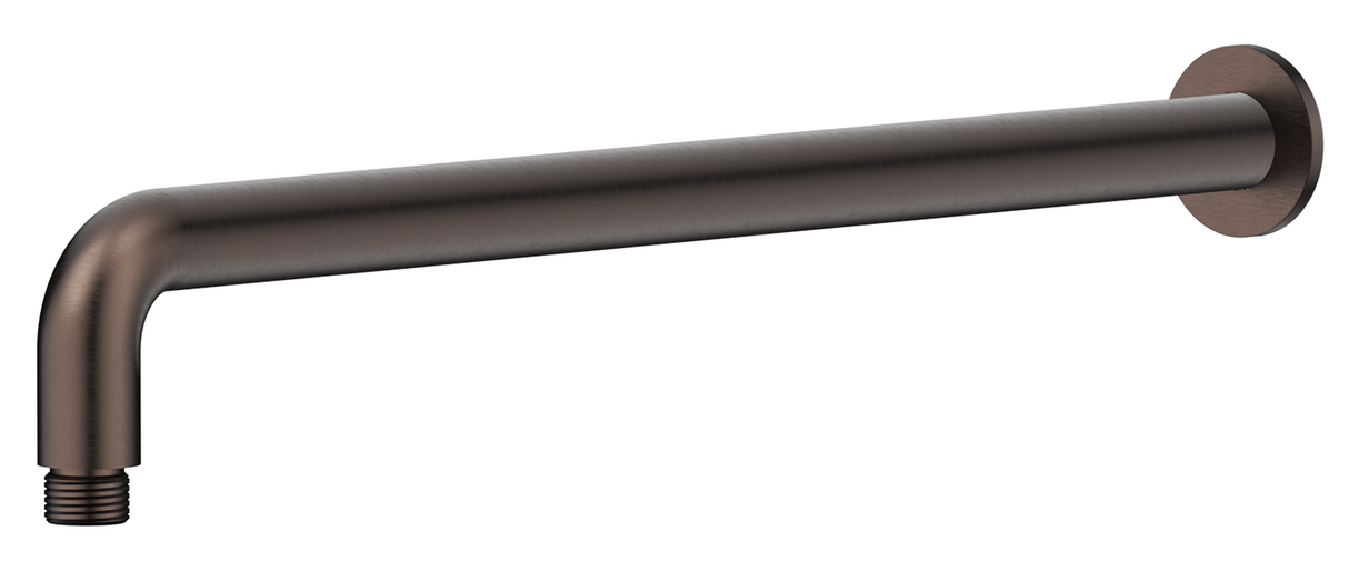 Mica Wall Shower Arm - 450mm Curved Dusk Bronze