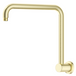 Mica Heritage wall-mounted gooseneck shower arm in French Gold.
