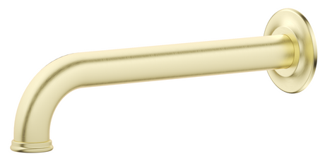 Mica Heritage wall-mounted bath and basin spout in French Gold.