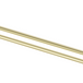 Mica Heritage Double Towel Rail in French Gold with round wall mounts.