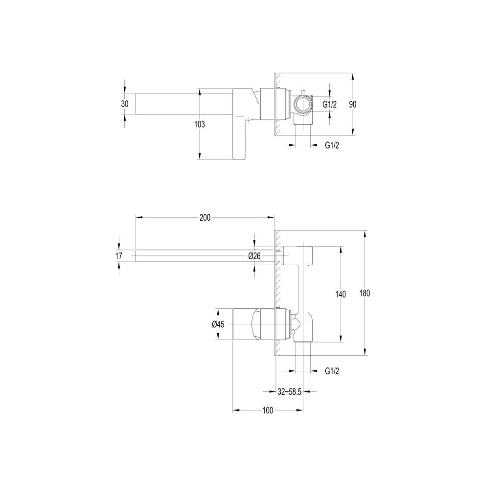 Vivo - Wall-Spout Combo