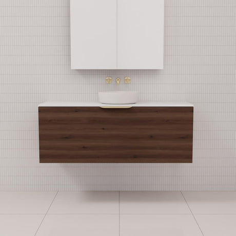 Zoe - 1200mm Chestnut Wall Hung Vanity