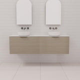 Zoe - 1500mm Smoked Ash Wall Hung Vanity