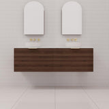 Zoe - 1500mm Chestnut Wall Hung Vanity