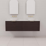 Zoe - 1500mm Espresso Oak Wall Hung Vanity