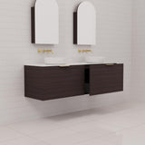 Zoe - 1500mm Espresso Oak Wall Hung Vanity