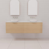 Zoe - 1500mm Nordic Oak Wall Hung Vanity