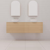 Zoe - 1500mm Nordic Oak Wall Hung Vanity