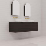 Zoe - 1500mm Smoked Onyx Wall Hung Vanity