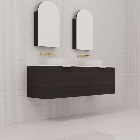Zoe - 1500mm Smoked Onyx Wall Hung Vanity