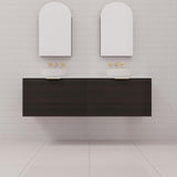 Zoe - 1500mm Smoked Onyx Wall Hung Vanity