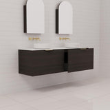 Zoe - 1500mm Smoked Onyx Wall Hung Vanity