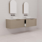 Zoe - 1800mm Smoked Ash Wall Hung Vanity