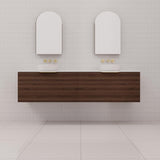 Zoe - 1800mm Chestnut Wall Hung Vanity