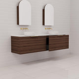 Zoe - 1800mm Chestnut Wall Hung Vanity