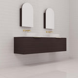 Zoe - 1800mm Espresso Oak Wall Hung Vanity