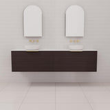 Zoe - 1800mm Espresso Oak Wall Hung Vanity